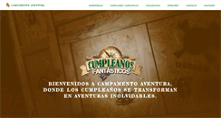 Desktop Screenshot of campamentoaventura.com